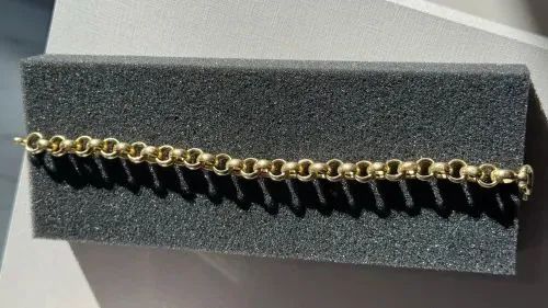 Pulseira Elo Português Ouro 18K - 15gr - Foto 2