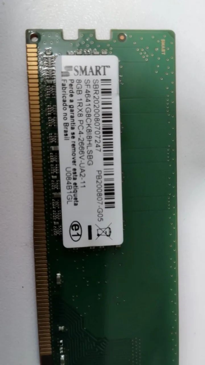 Memória ddr4 8gb 2666V - Memória RAM - Área Alfa (Santa Maria