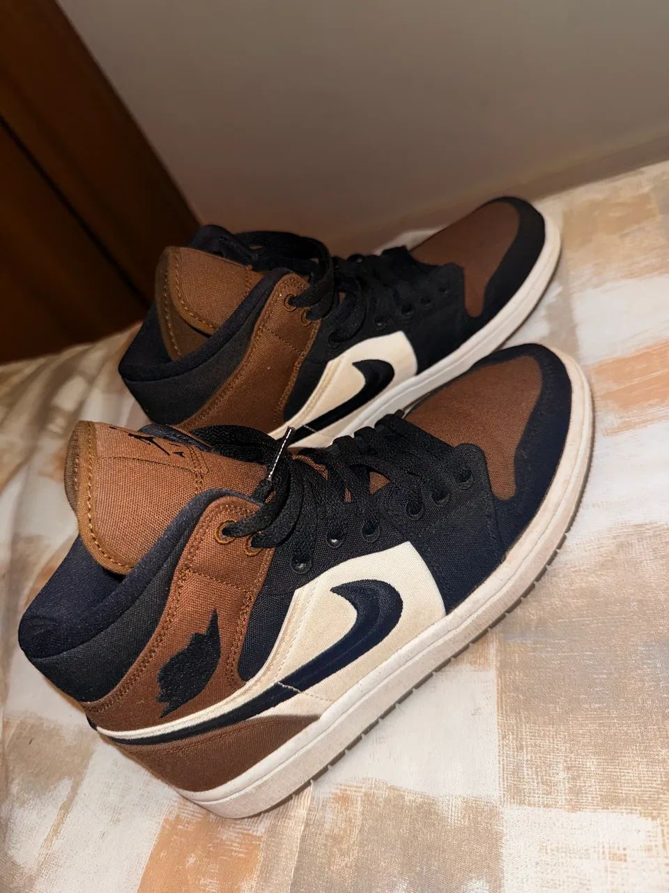 Air Jordan Mid Marrom 38 - Foto 2