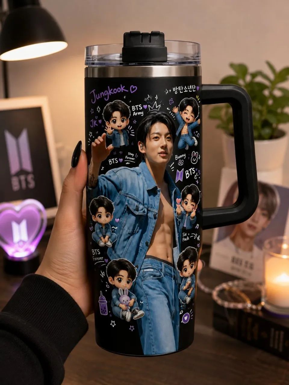 ? COPO PERSONALIZADO BTS ? SOB ENCOMENDA ? - Foto 2