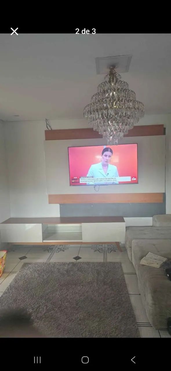 Painel de led e rack 