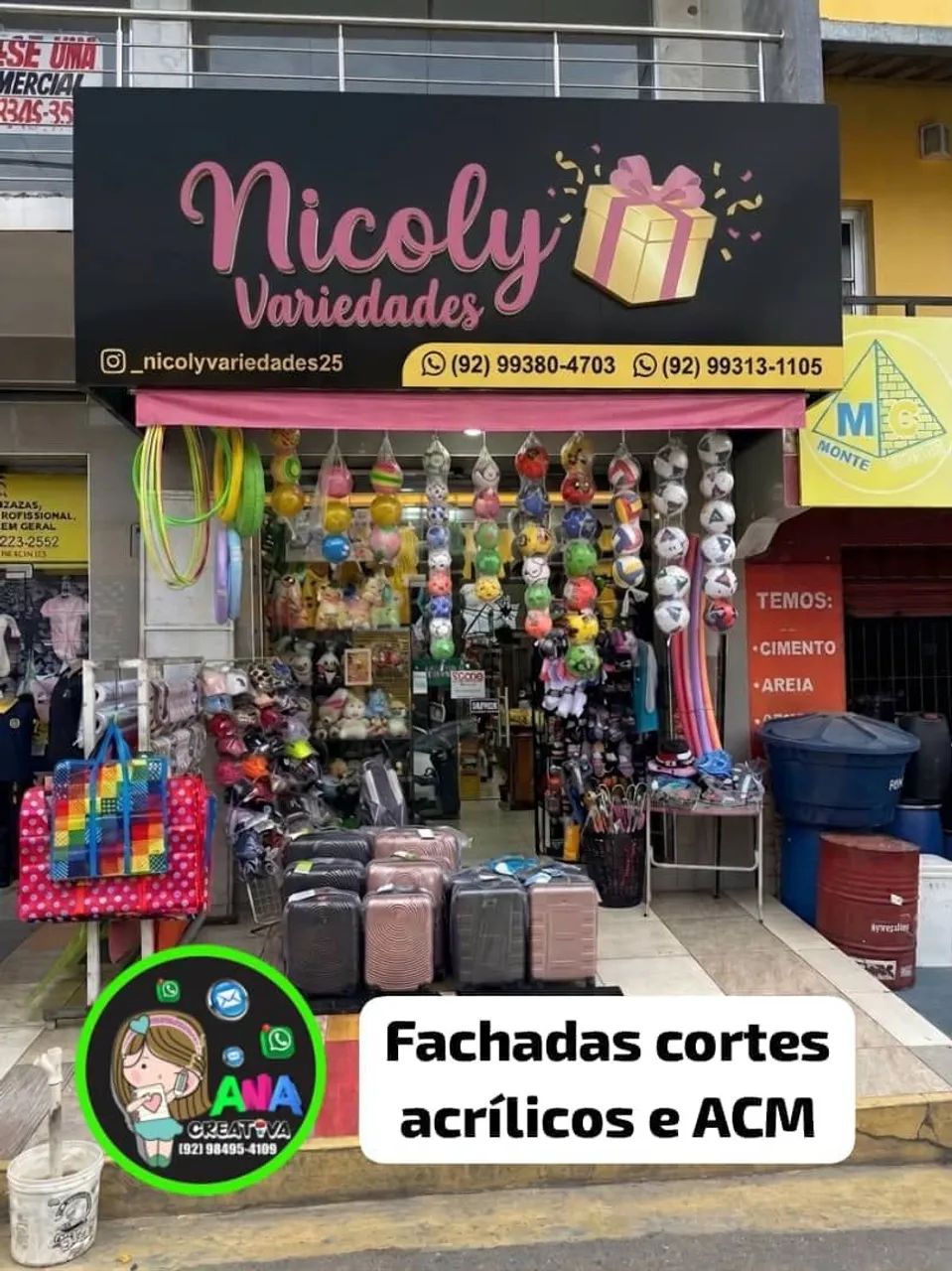 Fachadas cortes em Acrílico e ACM