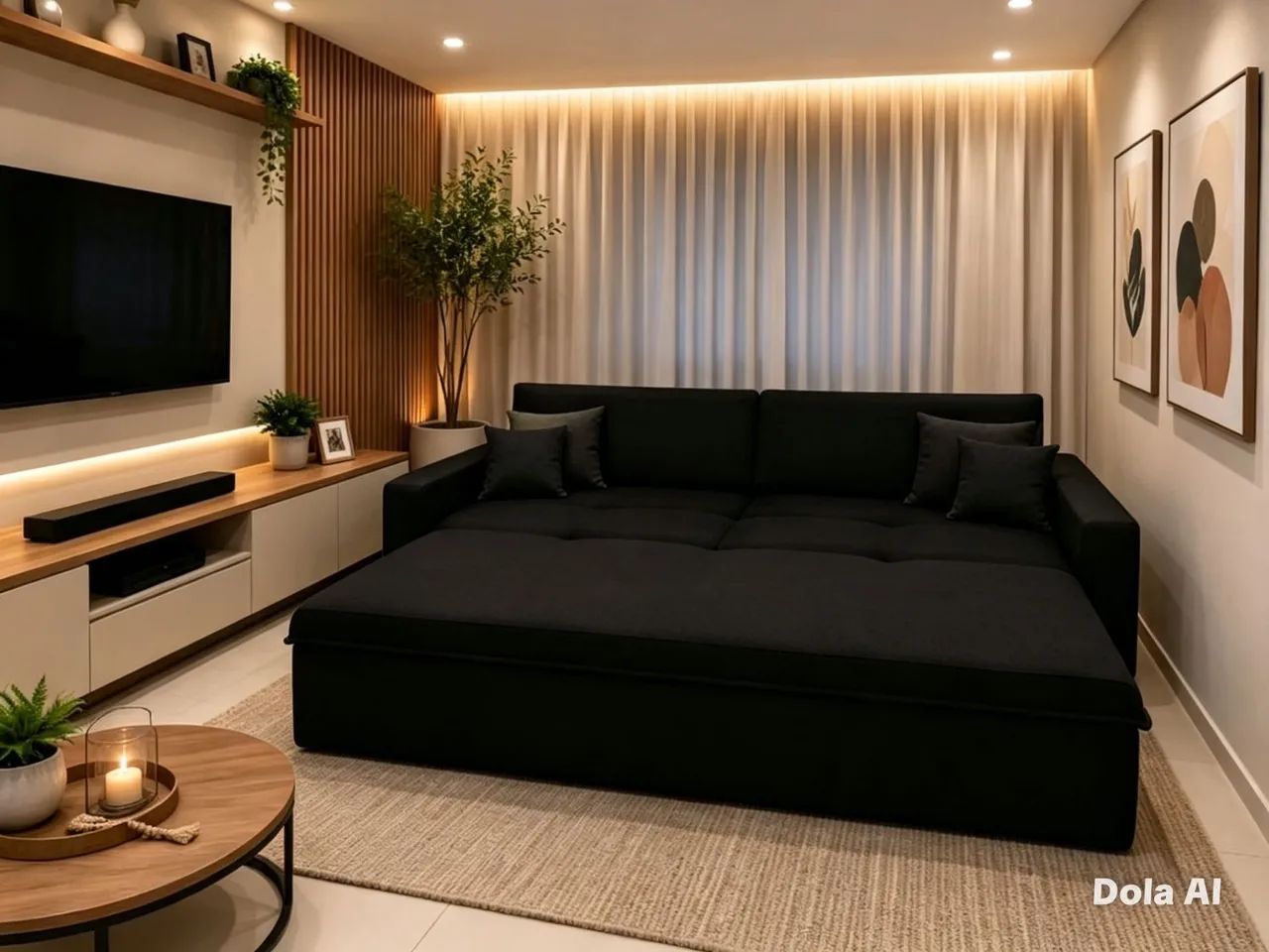 SOFA CAMA RETRÁTIL E RECLINÁVEL ZERO CAIXA  - Foto 5