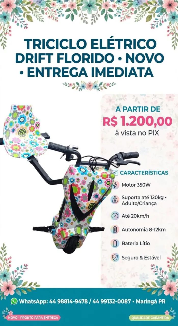 Triciclo elétrico 
