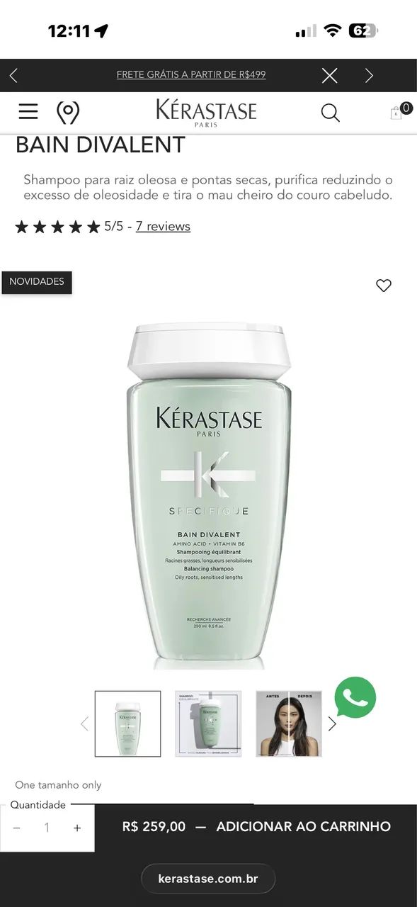 Shampoo Kerastase 1litro 