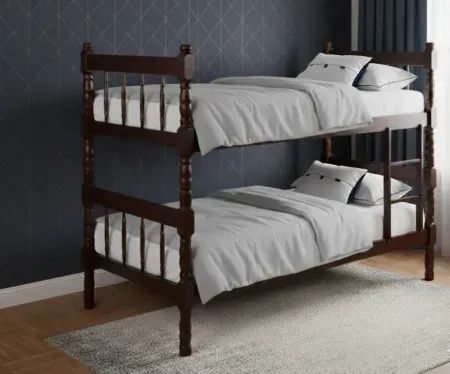 Cama beliche de madeira macica a pronta entrega