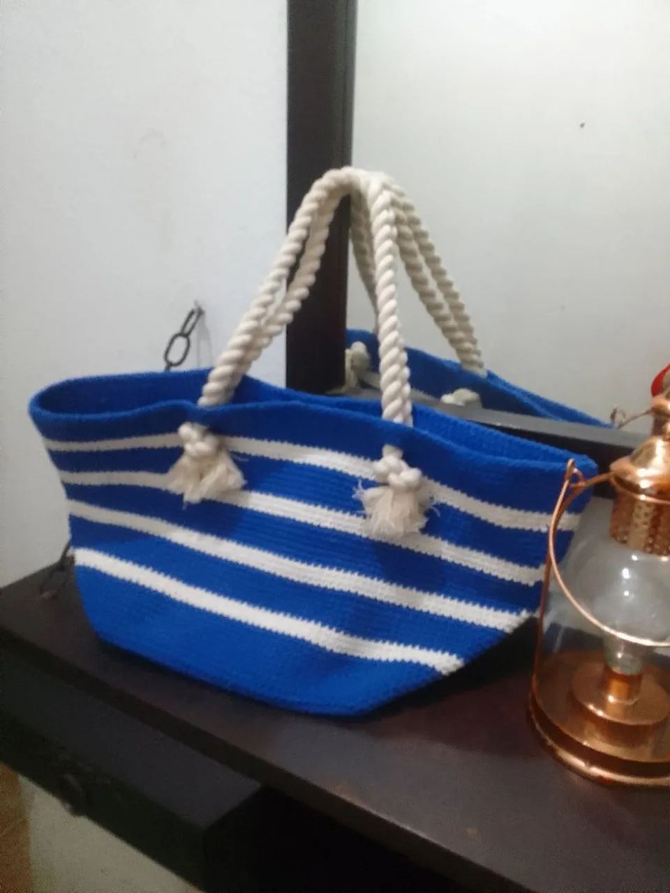 Bolsa de praia em crochê  - Foto 2