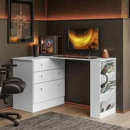 CÔMODA COM MESA GIRATÓRIA - MONTAGEM GRATUITA