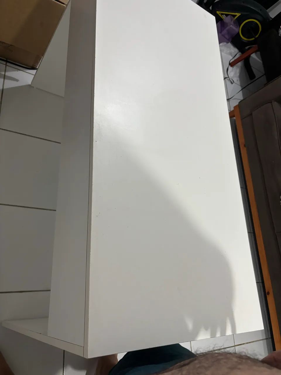 Mesa de Escritório / Computador Branca - 110x50 cm - Foto 4
