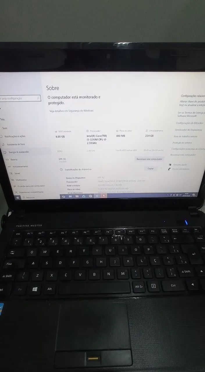 Notebook positivo Master n190i Intel i5