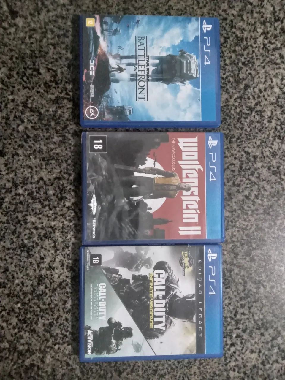 Star Wars, COD IW e Wolfenstein 2 PS4