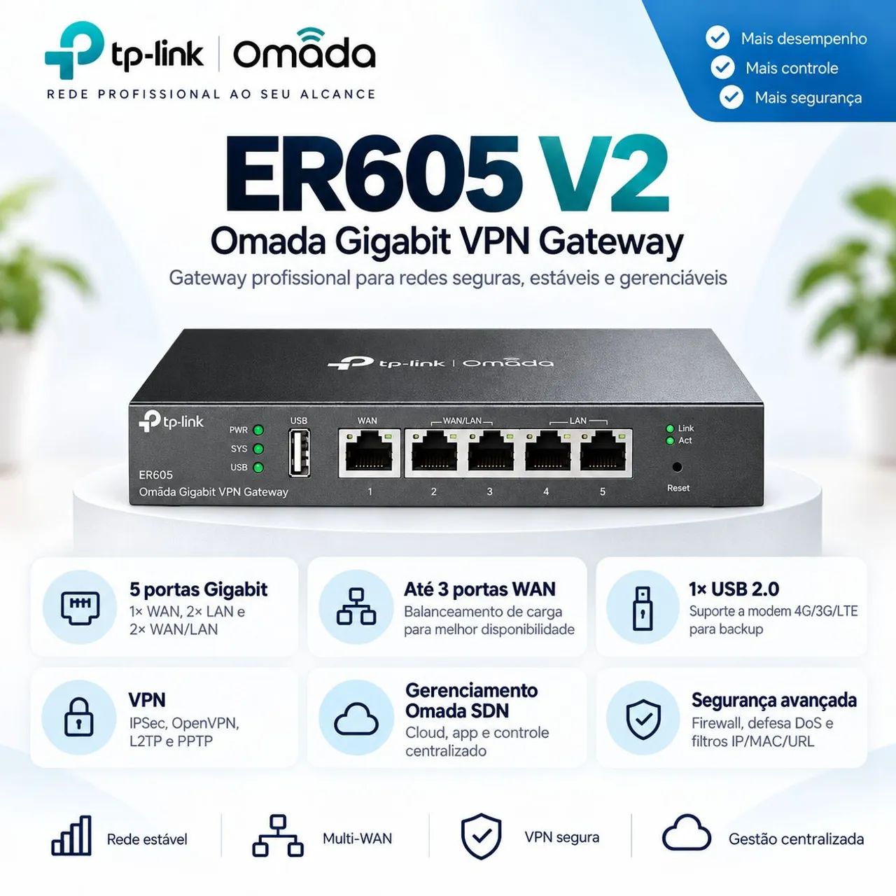 Kit TP-Link Omada Completo, Gateway + Switch PoE + 2 Access Points - Foto 2