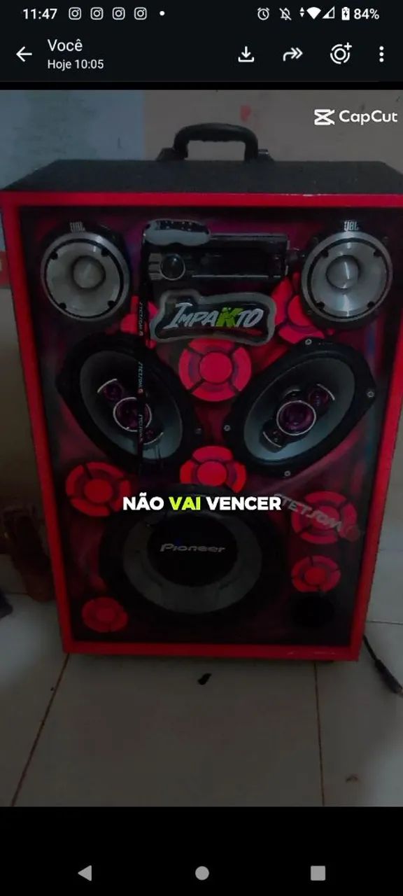 Caixa de som profissional 