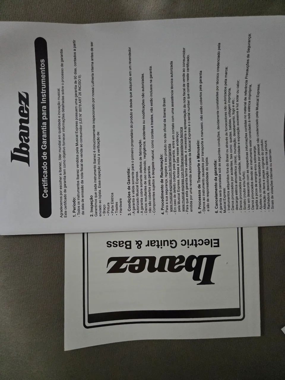 Guitarra Ibanez brinde Cuvave - Foto 5