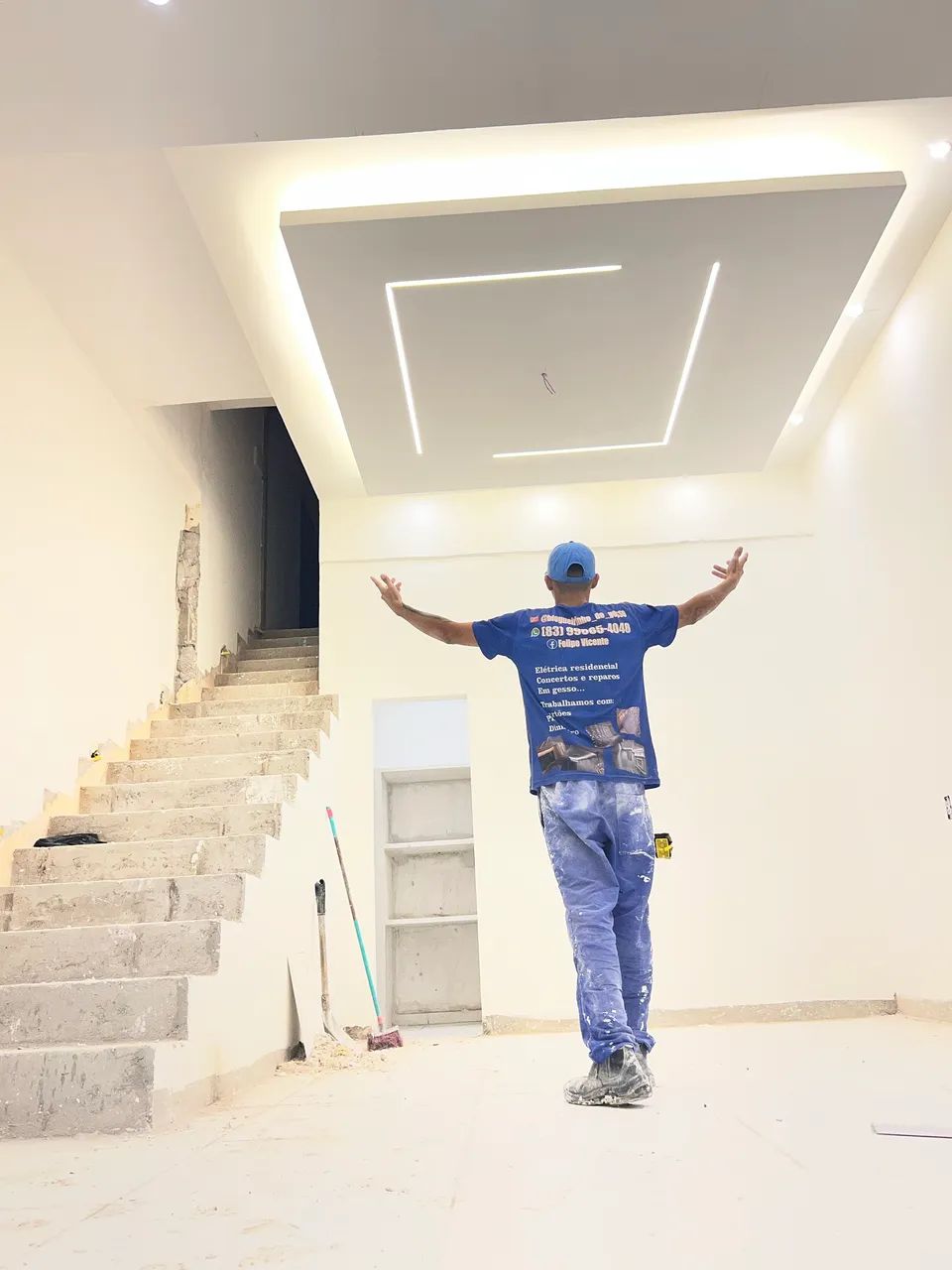 Gesso e elétrica de alta qualidade  - Foto 3