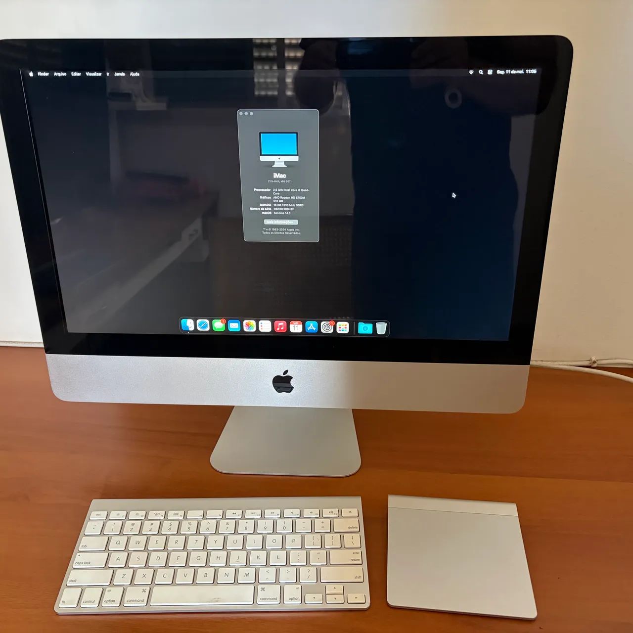 Imac Apple com teclado e mouse originais apple. - Computadores e