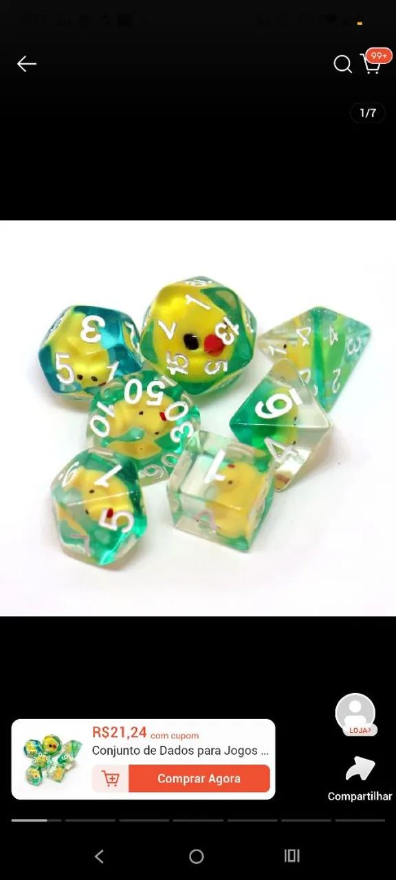 Dados de RPG customizados  - Foto 2