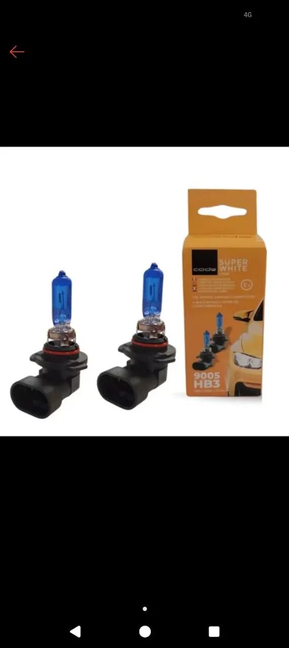 Pra de lâmpada super branca HB3 905 8500K 60W - Foto 2