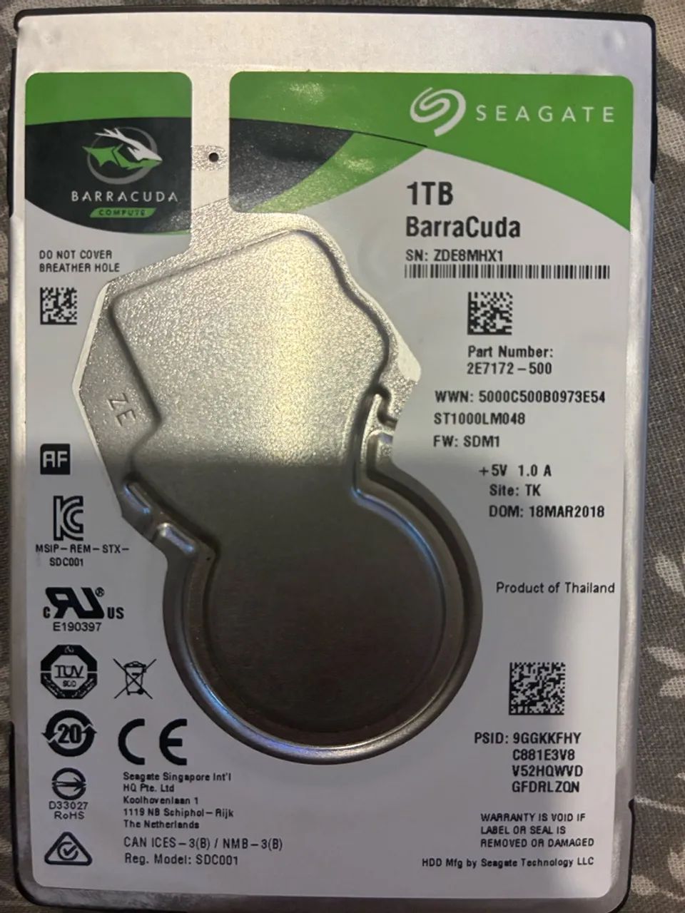 HD BarraCuda 1 TB 