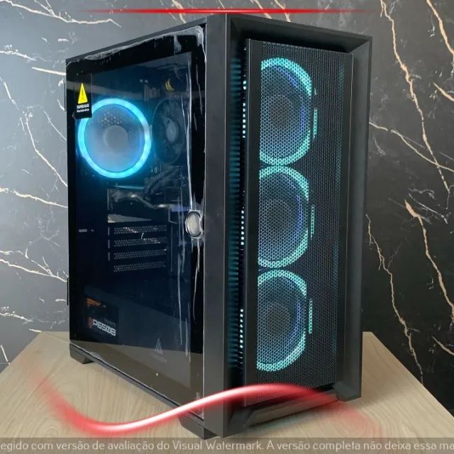 Computador Gamer Ryzen 3 4100, RX 580 8GB, 16GB RAM, SSD 120GB, HD 1TB, Gabinete Acegeek