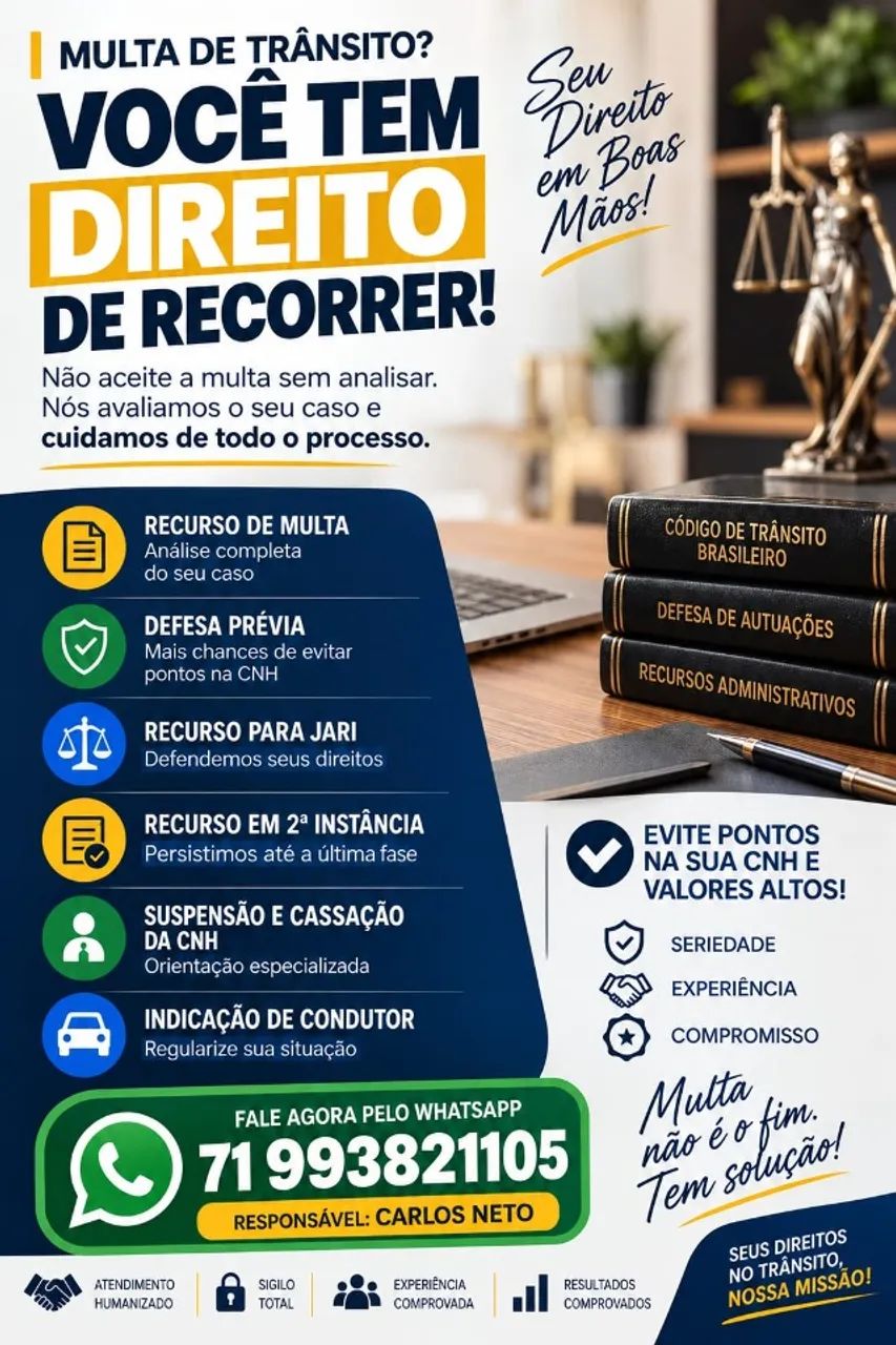 Defesa administrativa de multas de trânsito