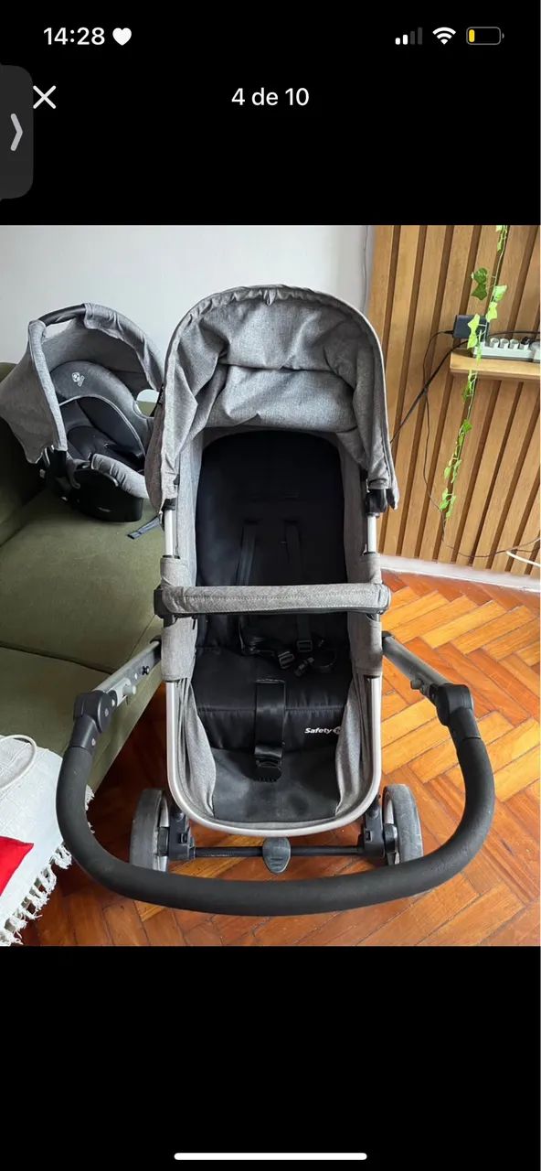 Carrinho 1st com bebê conforto e base  - Foto 5