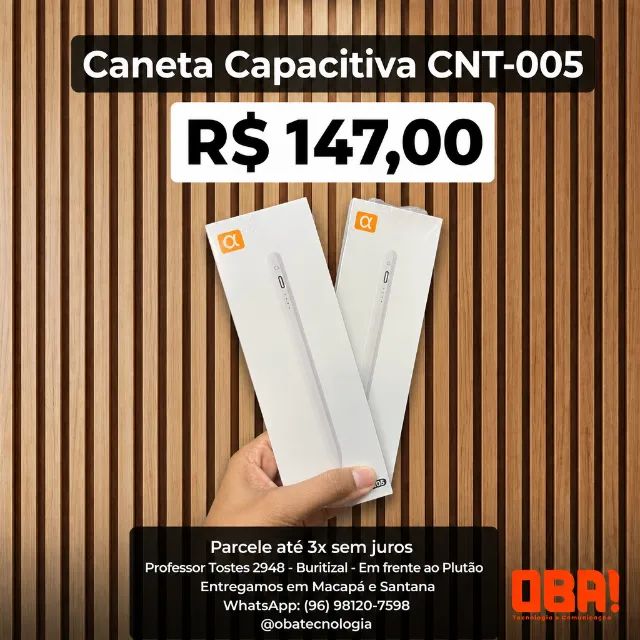Caneta Capacitiva CNT-005 Touch para tablet e celular 