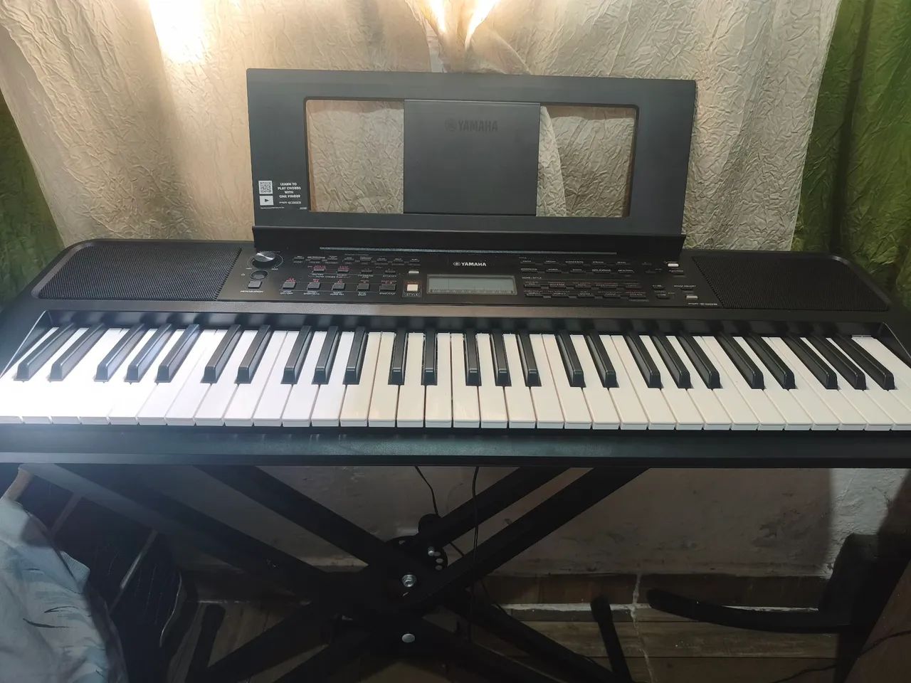 Yamaha psr E383 Com Suporte