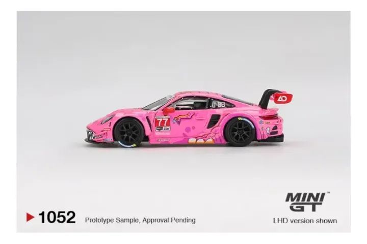 Mini Gt Porsche 911 Gt3 Rosa #1052 Imsa Road America Roxy 77