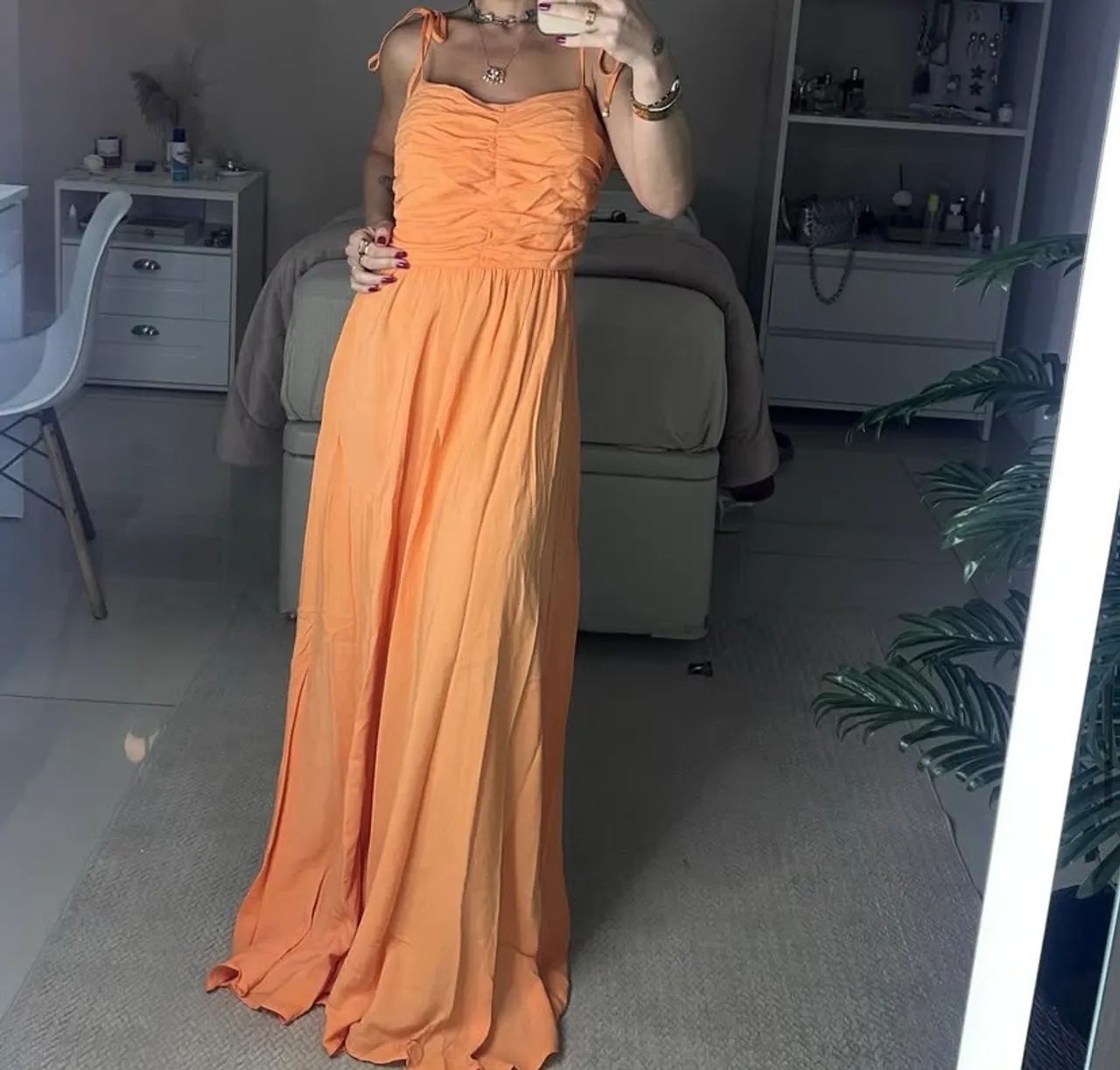 Vestido laranja Peahi