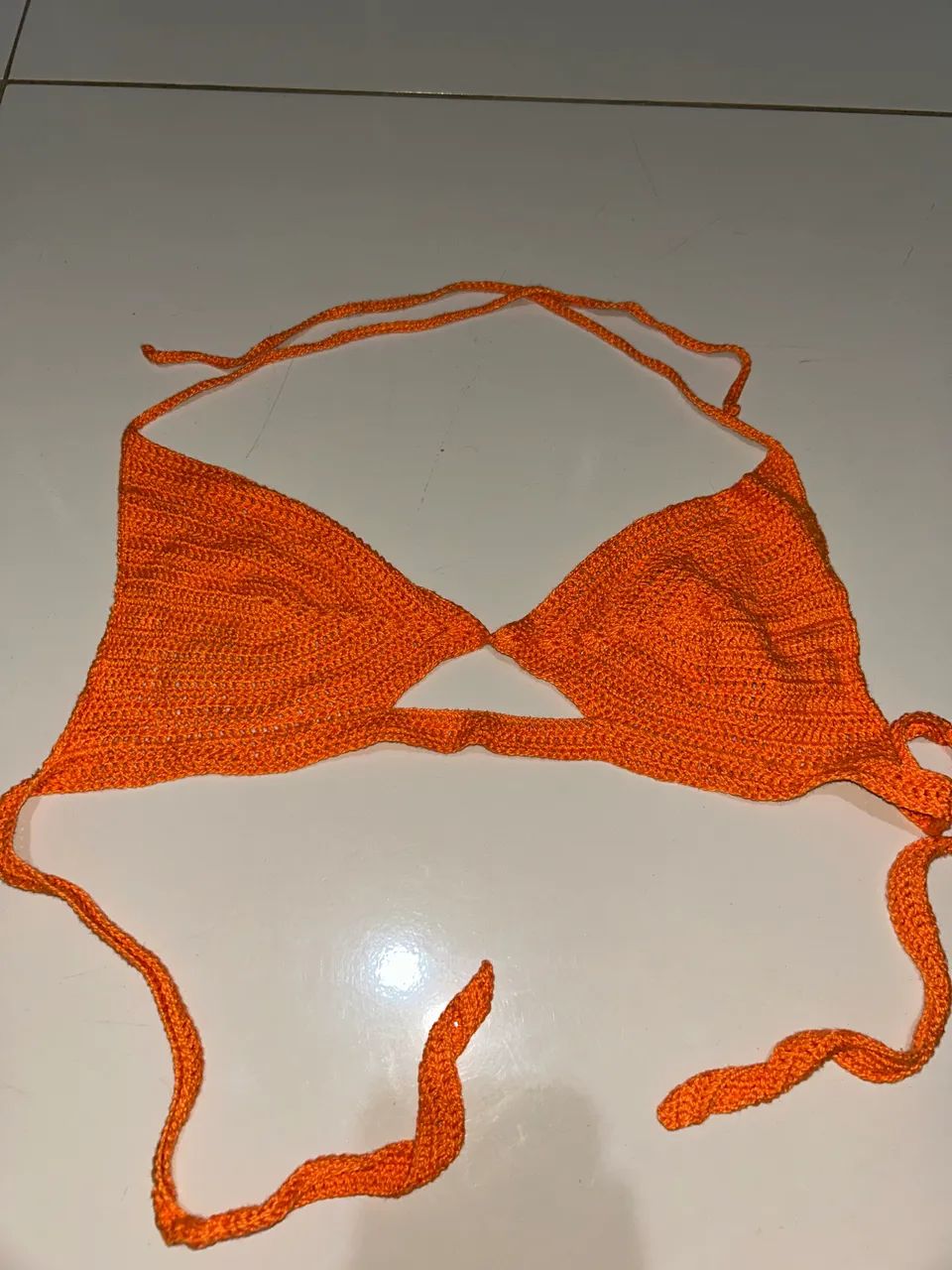Cropped crochê M - Foto 2
