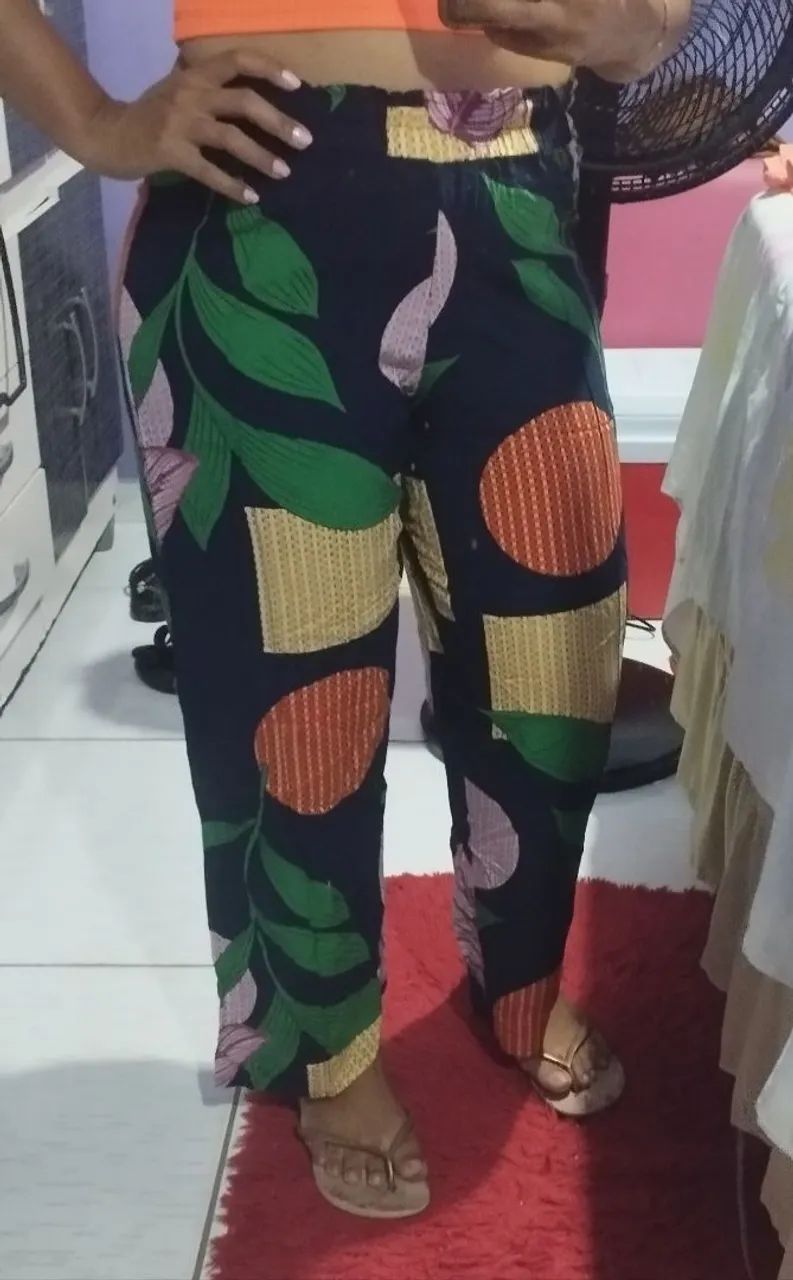 Pantalonas em algodão G - Foto 3
