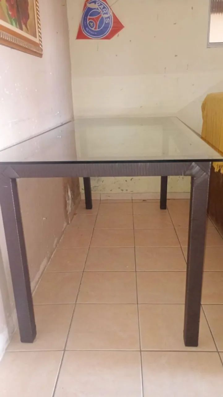 Mesa para 6 cadeiras de vidro  - Foto 2