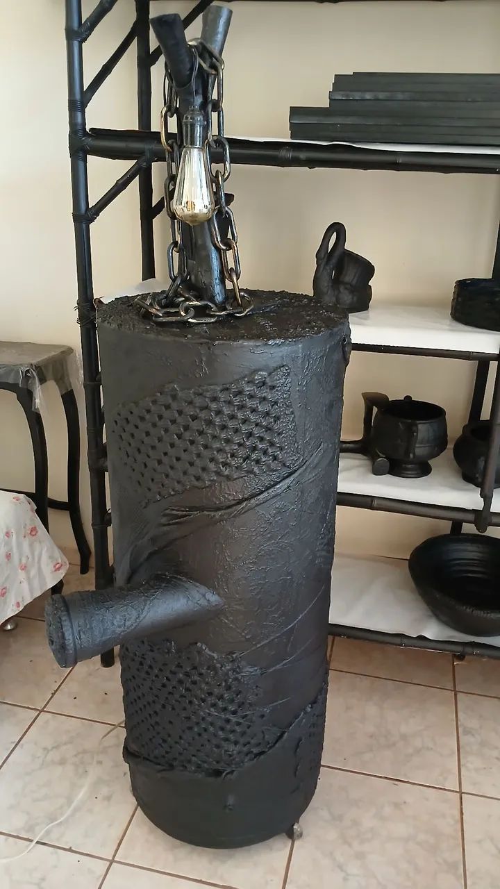 Luminária decorativa - tanque combustível 