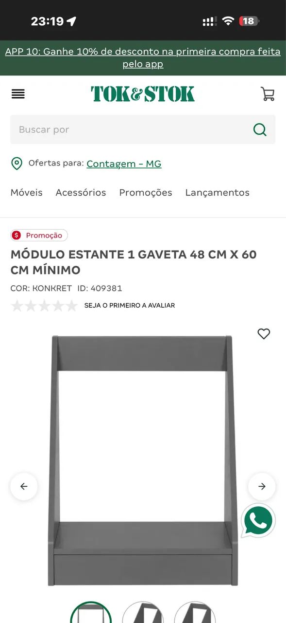 Módulo de estante tok stok  - Foto 2