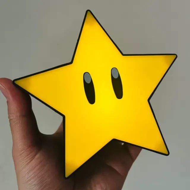 Luminaria Estrela do Mario Bros - Nintendo - Estrela com Luz e Com SOM - Star Light and So - Foto 3