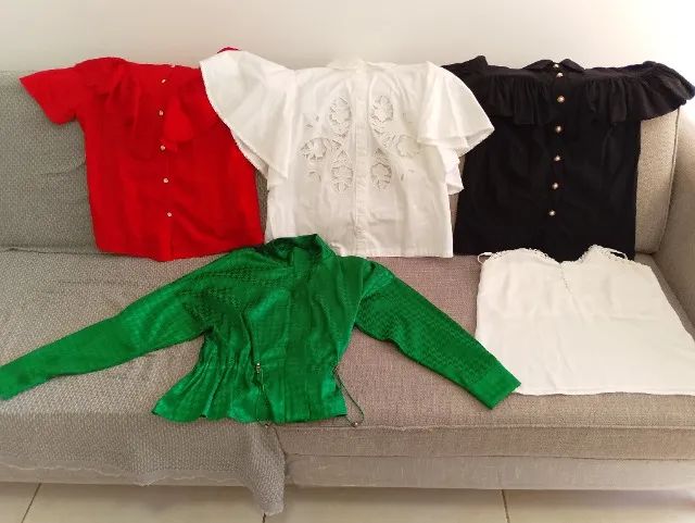 Roupas femininas, tamanhos P e M