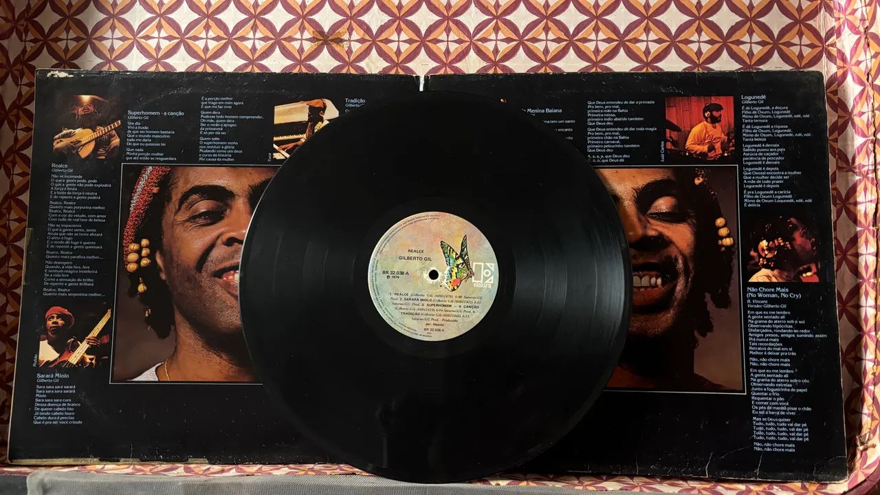 LP Gilberto Gil - Realce 1979 | Capa Dupla | Vinil Elektra Brasil - Foto 2