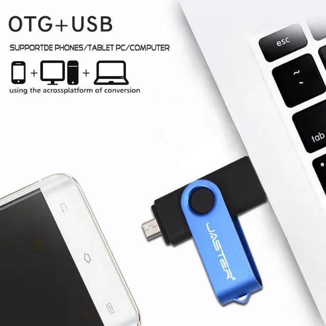 pendrive 3em1 pra pc e celular 8gb - Foto 2