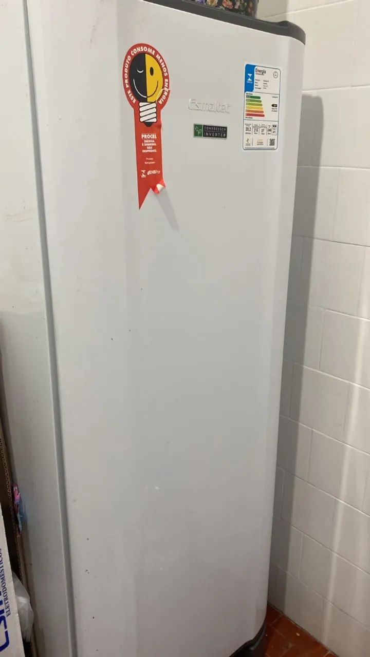 URGENTE!! geladeira esmaltec roc31 inverter 245l degelo manual branca 110v
