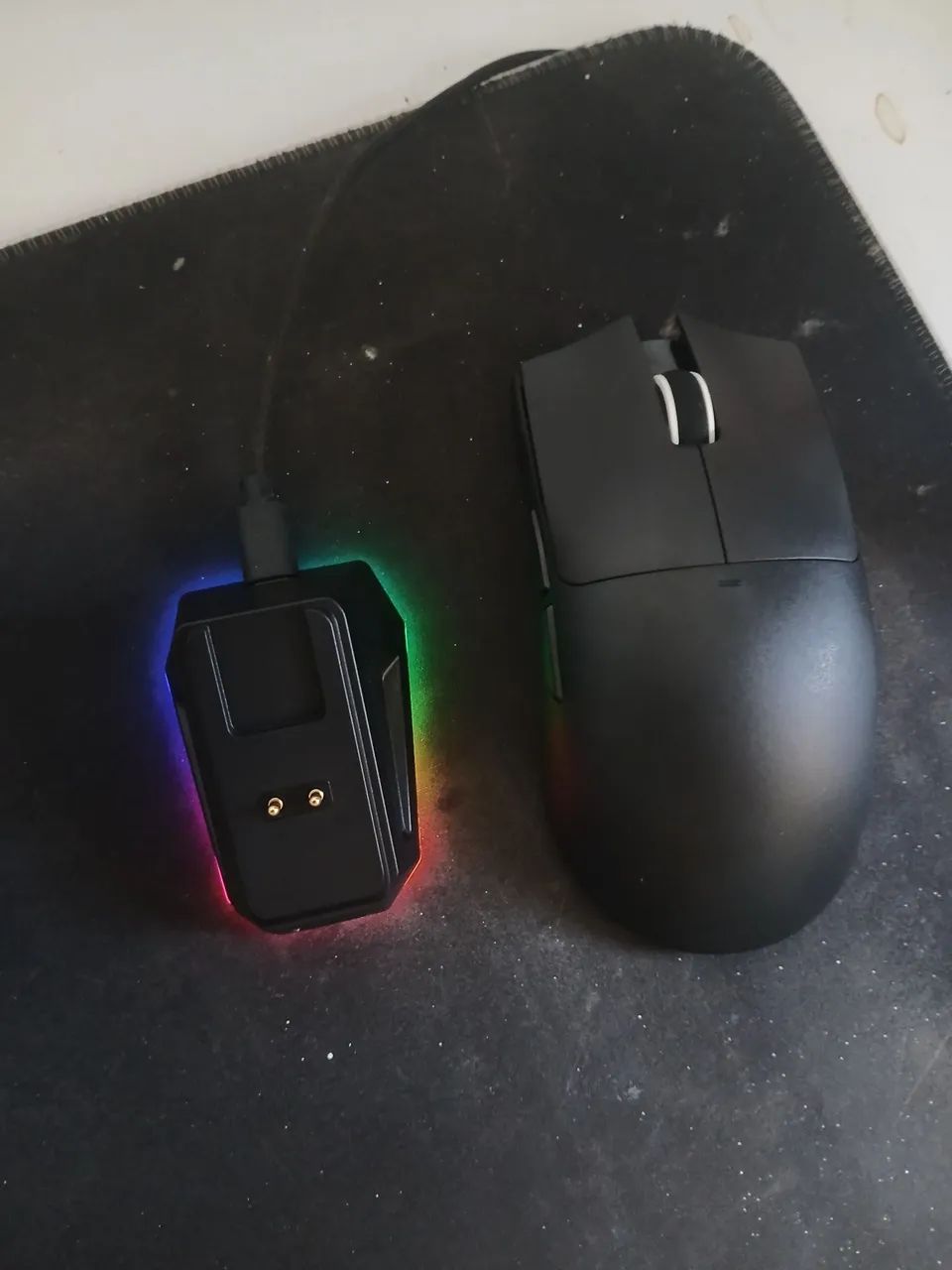 Mouse gamer Attack shark x11 preto c/ dock de carregamento - Foto 4