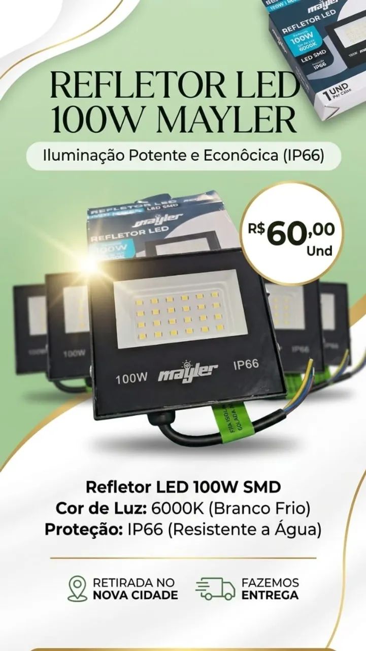 Refletor led 100w  - Foto 2