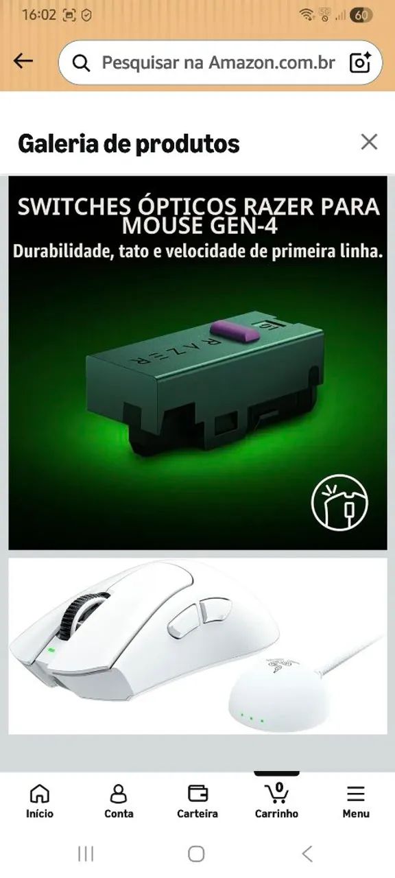 Mouse Razer Deathadder v4 PrO Lacrado - Foto 4