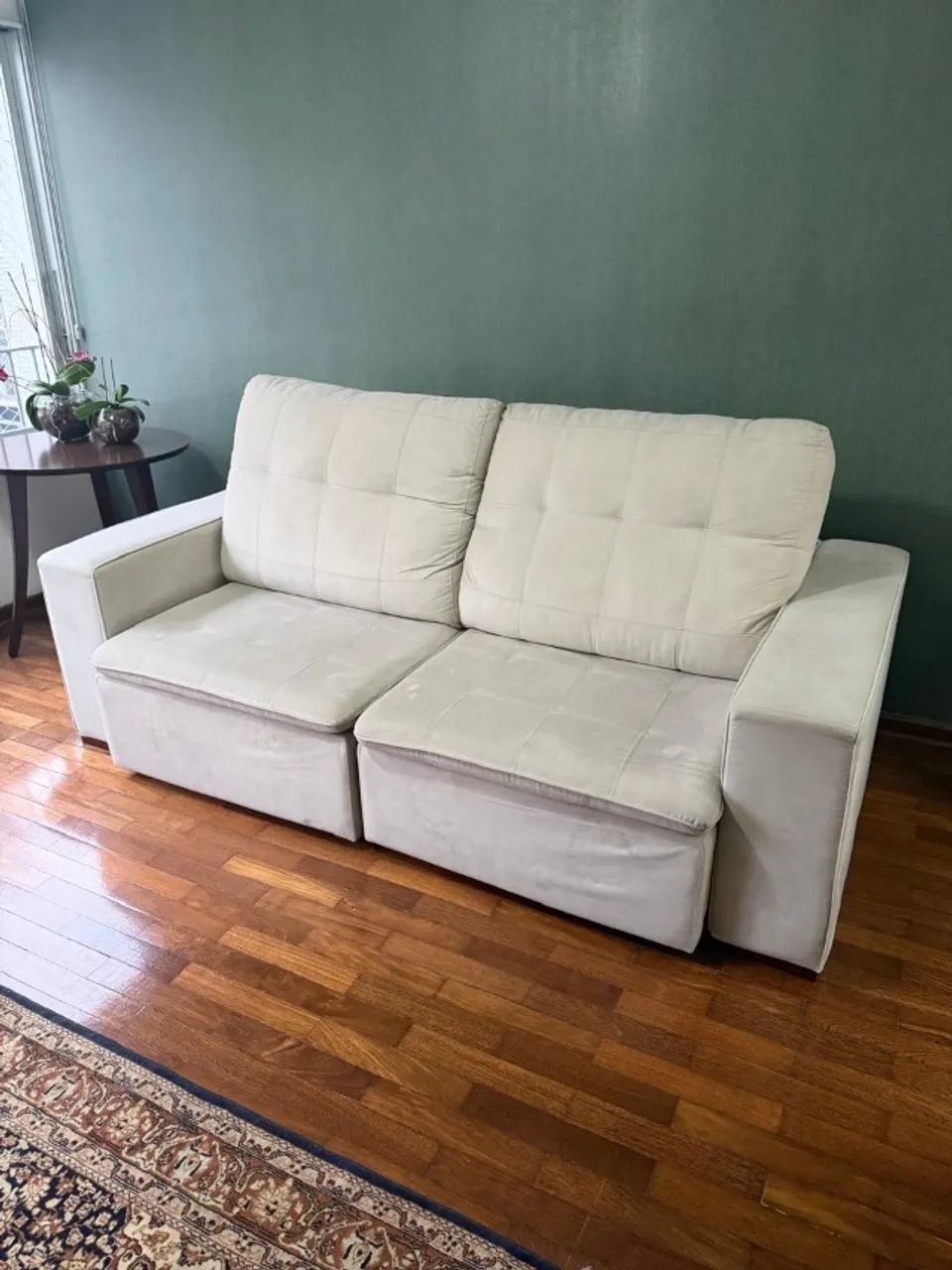Sofá-cama Bege em ótimo estado - Foto 5