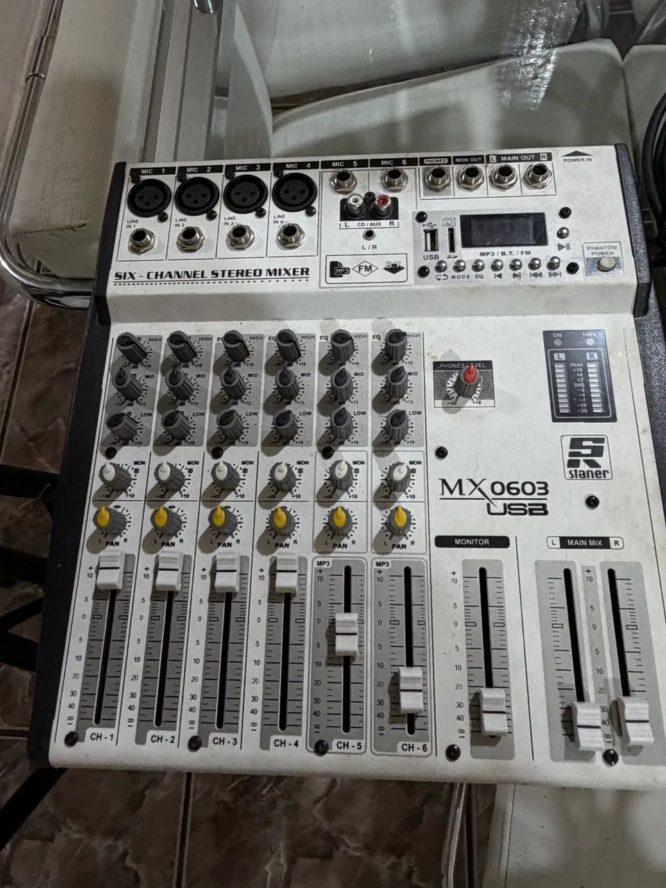 Caixa de som PS 520 e mesa de som MX 0603 STANER  - Aceito cartão  - Foto 3