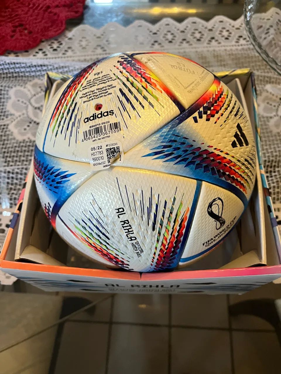  bola de futebol oficial Adidas Al Rihla Pro, modelo H57783, Copa do Mundo FIFA 2022. - Foto 3