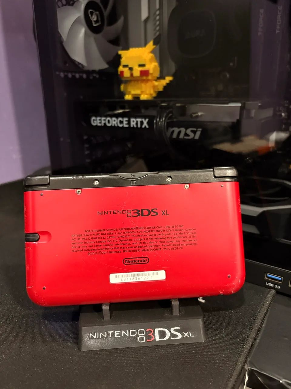 Nintendo 3DS XL - Vermelho - Desbloqueado  - Foto 5