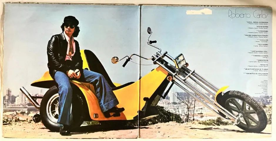 02 (dois) LP s VINIL Roberto Carlos - 1975 e 1976 - Foto 4