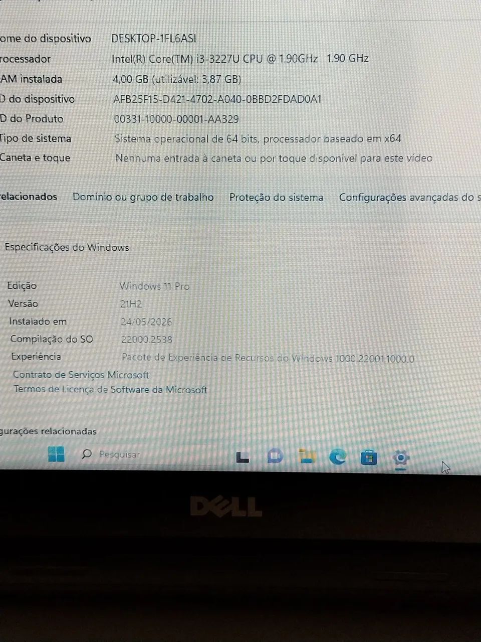 Dell 3421 I3-3227U 1.90Ghz + SSD 120G. - Foto 2