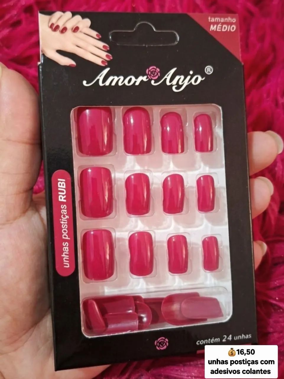 Unhas postiças com adesivos colantes  - Foto 3